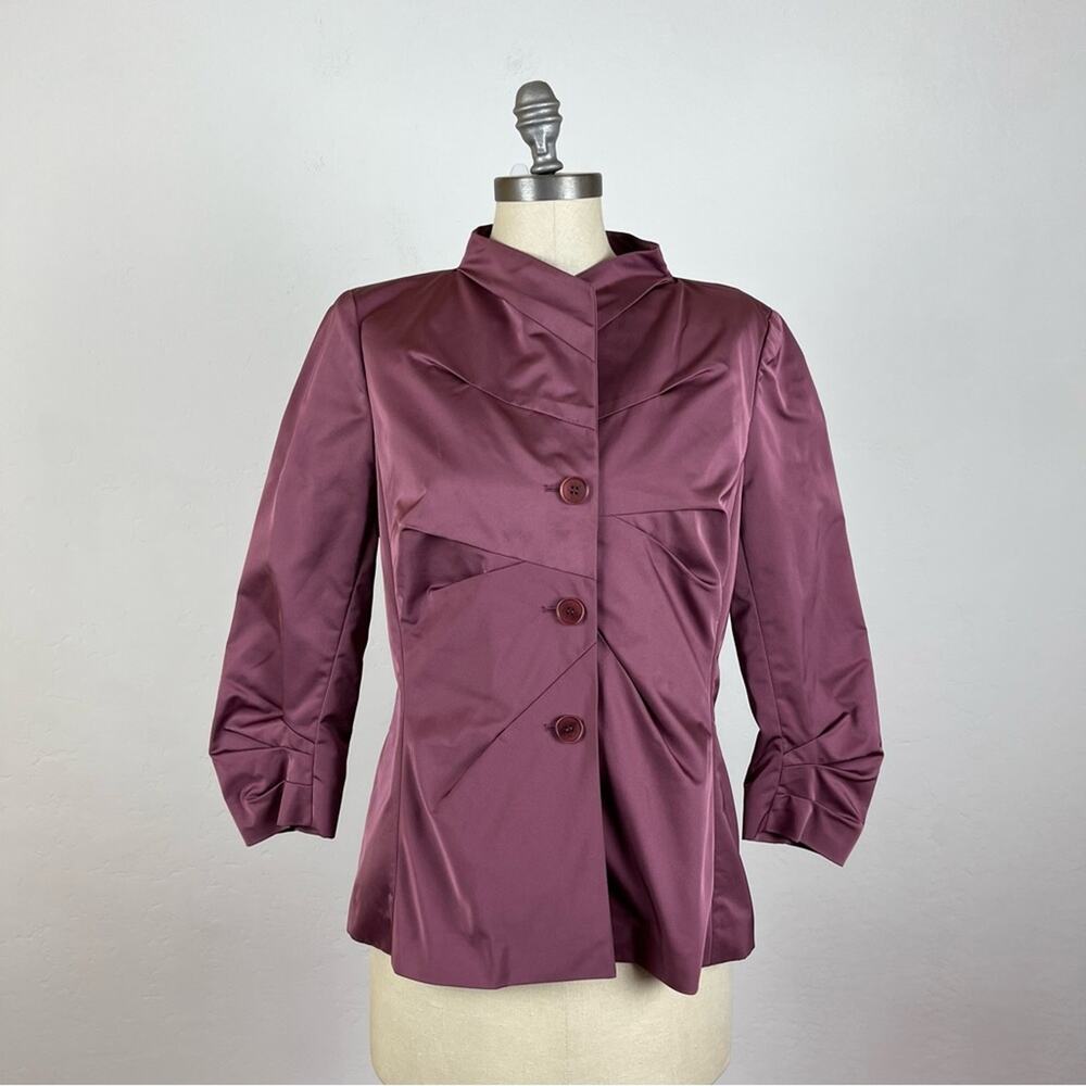 Lafayette 148 New York Lilac Satin Jacket